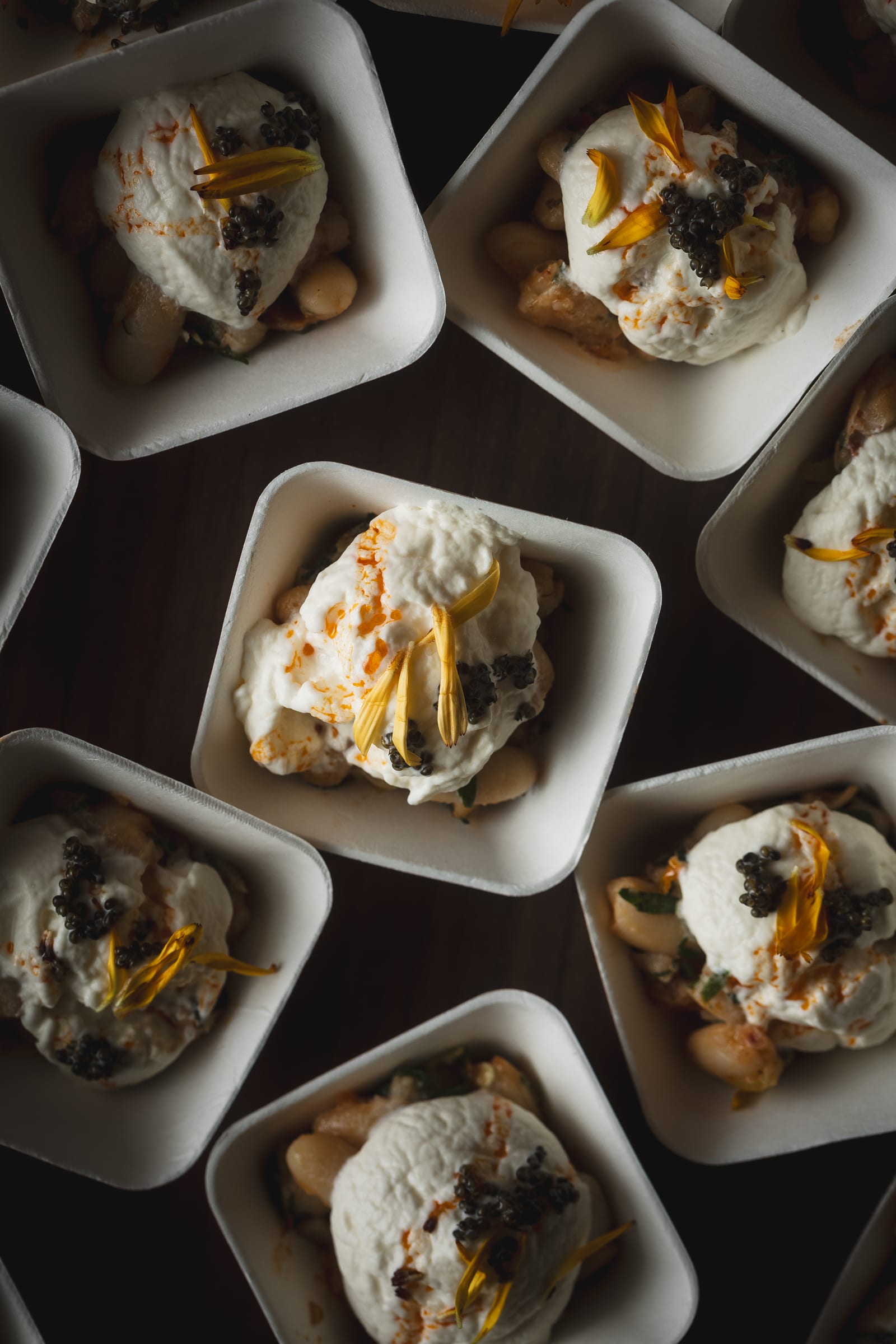 Amuse-bouches en verrines — cocktail dînatoire Hestia Expérience