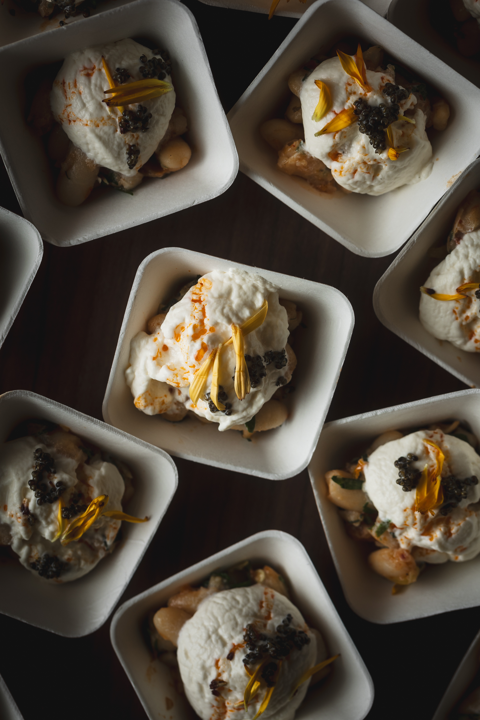 Petits fours en verrines — mise en bouche cocktail dînatoire Hestia